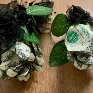 Custom Cash Rose Boutonniere, And Corsage